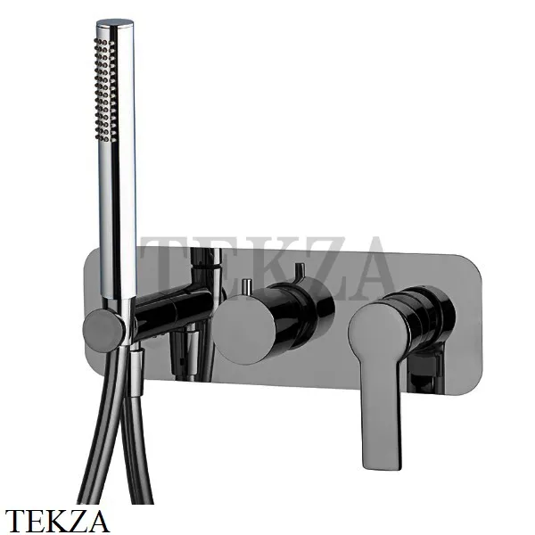 FIMA Carlo Frattini MAST Смеситель для душа, с гарнитуром, F3149WX2CS, Brushed black chrome