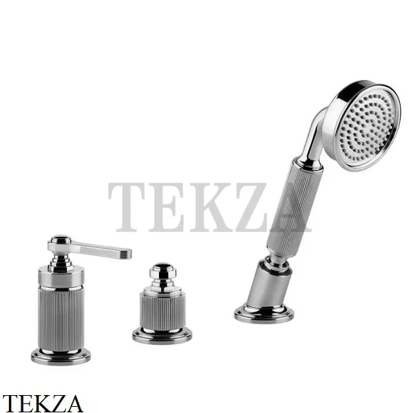Gessi VENTI20 Смеситель на борт ванны без излива, с гарнитуром 65043-031, хром глянец