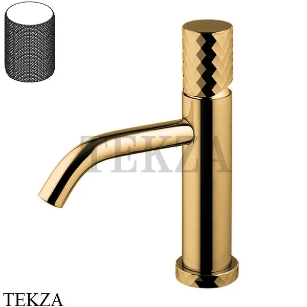 FIMA Carlo Frattini Spillo TECH G Смеситель для раковины, с донным клапаном F3031TXSGOS, Brushed gold