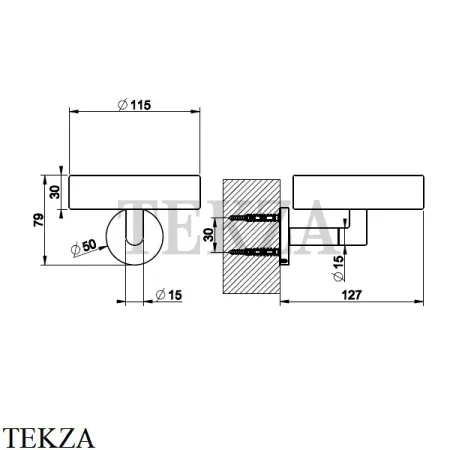 Gessi INGRANAGGIO Мыльница настенная композит белый 63801-720, Nickel PVD