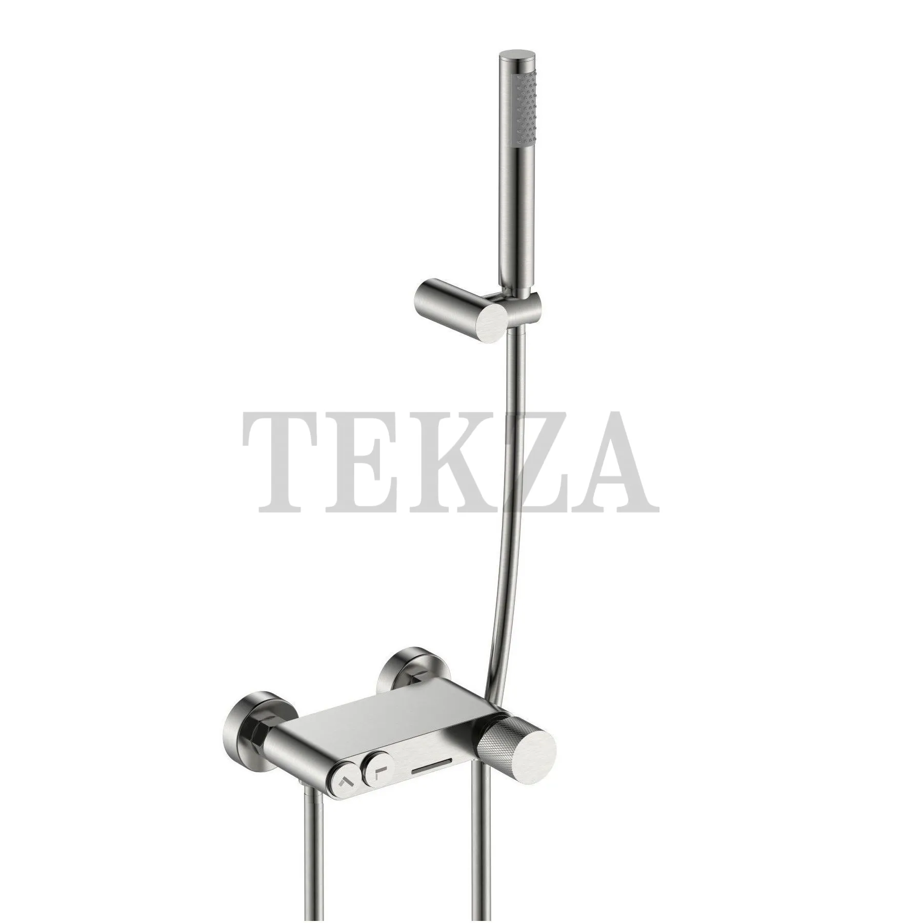 Boheme Stick Смеситель для ванны с изливом и гарнитуром Stick 123-NB.2 Nikel Brush с ручкой TOUCH