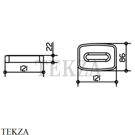 Keuco Elegance Мыльница настенная с держателем 11655019000, хром глянец