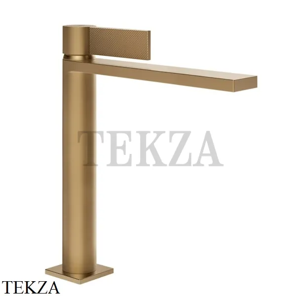 Gessi Inverso Diamantato Смеситель для раковины средний, с донным клапаном 73655-726, Warm Bronze Br.
