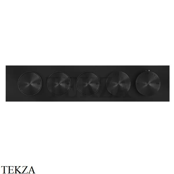 Gessi Origini ACCENT Термостат для душа 3 потока с кнопками, внешняя часть 66224-299, Black XL