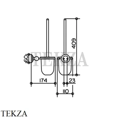 Keuco Astor Ершик подвесной 02164019000, хром глянец