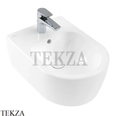 Villeroy & Boch AVENTO Биде подвесное, 1 отверстие 54050001, белый глянец