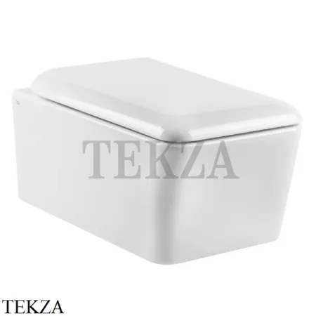 Gessi RETTANGOLO Унитаз подвесной, сиденье с микролифтом 37573#518, белый глянец