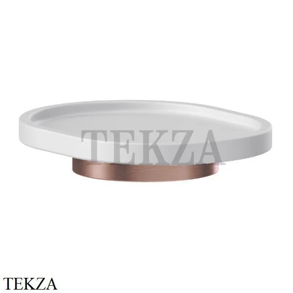 Newform X-Steel 316 Мыльница настольная, композит 73250X.59.067, PVD Brushed copper bronze