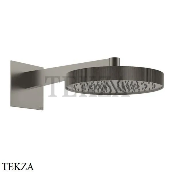 Gessi Inverso RIGATO Верхняя душевая лейка с кронштейном 30 см 63568-149, Finox Br. Nickel