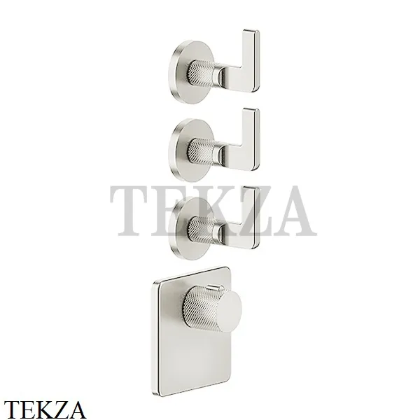 Gessi INCISO WELLNESS Термостат 3 выхода, внешняя часть 58216-720, Nickel PVD