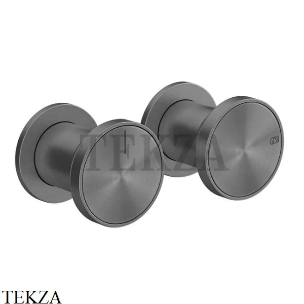 Gessi Origini MATERIC Смеситель для душа 2 потребителя, внешняя часть 66079-706, Black Metal PVD