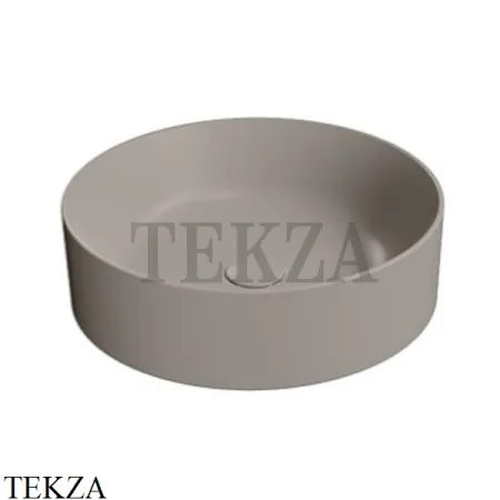 GSI Kube X Раковина накладная круглая 45, без перелива 942705, Tortora