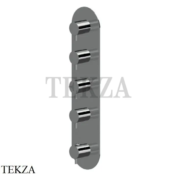 Newform XT Термостат для душа на 4 потока, внешняя часть, 67604E.58.063, PVD Gun metal