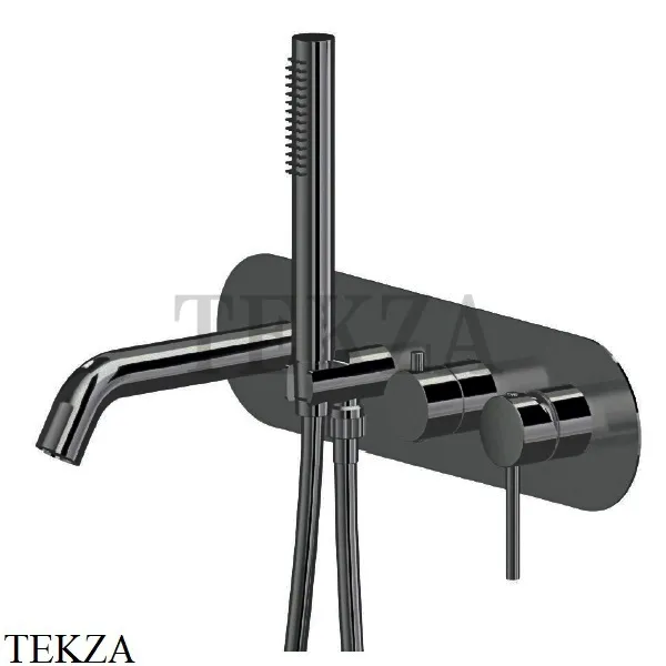 Newform XT Смеситель для ванны с гарнитуром, внешняя часть 4272E.M0.077, Carbon satin