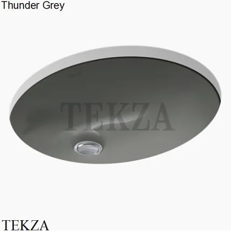 Kohler Caxton Oval Раковина встраиваемая снизу, с переливом K-2209-0, белый глянец