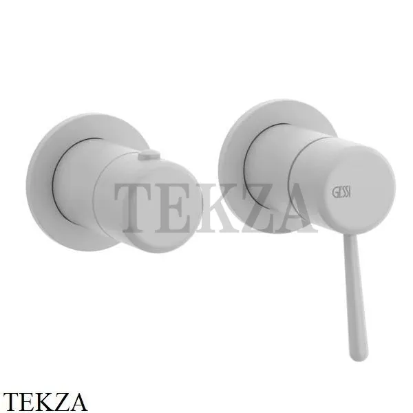 Gessi Goccia Смеситель для душа, 2 потока, внешняя часть 33077-279, белый матовый
