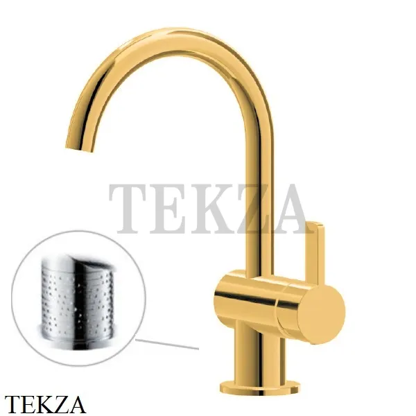 Newform Blink Chic luxury Смеситель для раковины, без гарнитура 71112.61.020, PVD Glossy gold