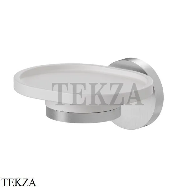 Newform X-Steel 316 Мыльница подвесная с держателем, композит 73200X.50.050, INOX Stainless steel