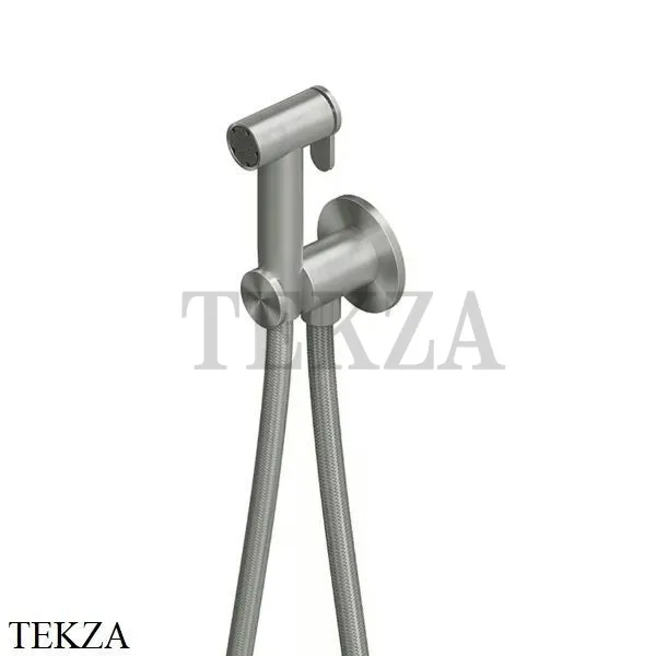 QuadroDesign Гигиенический душ с подводом воды, ID022 AS, Brushed Stainless Steel