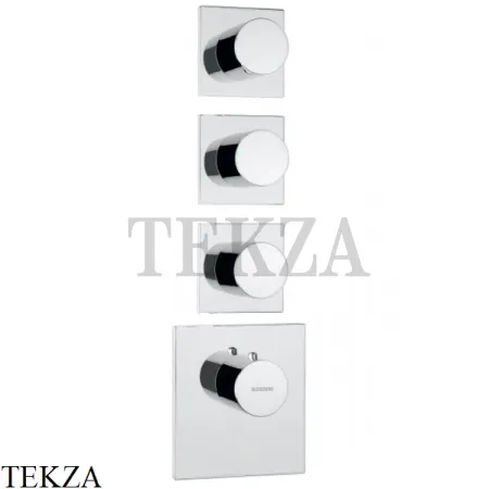 Bossini OKI Термостат для душа на 3, 4, 5, 6 потоков, внешняя часть Z031205.030, хром глянец