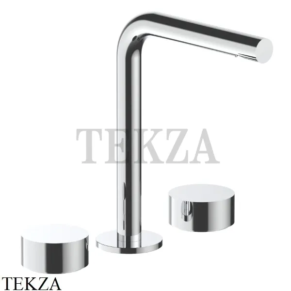 Fantini AF/21 Смеситель для раковины высокий на 3 отверстия, без гарнитура 2702A206WF, хром глянец
