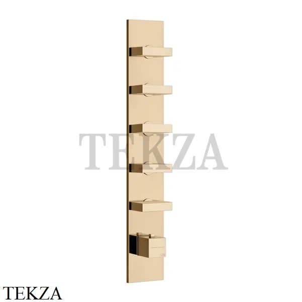 Gessi Rettangolo Wellness Термостат 5 выходов, внешняя часть 43030-735, Warm Bronze
