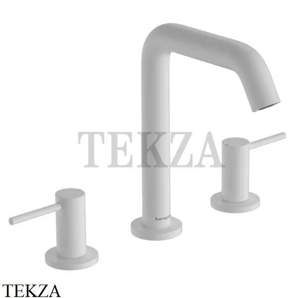 Hansgrohe Tecturis S Смеситель для раковины 150 EcoSmart, с донным клапаном 73330700, белый матовый