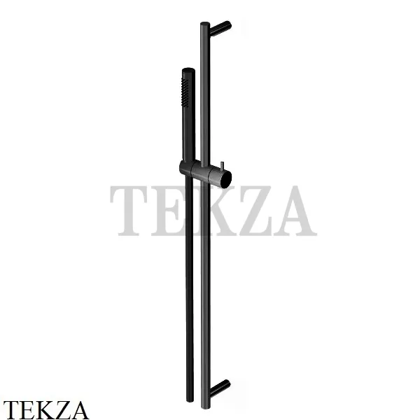 Zucchetti Душевая штанга 80 см, стержневая лейка Z95182.N1, черный goffrato