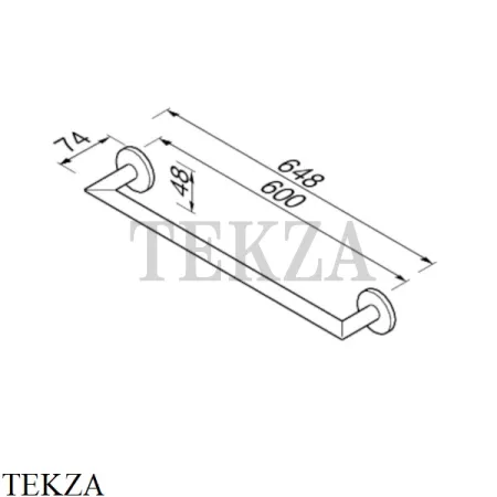 GEESA Nemox Black Держатель для банного полотенца 916507-06-60, черный матовый