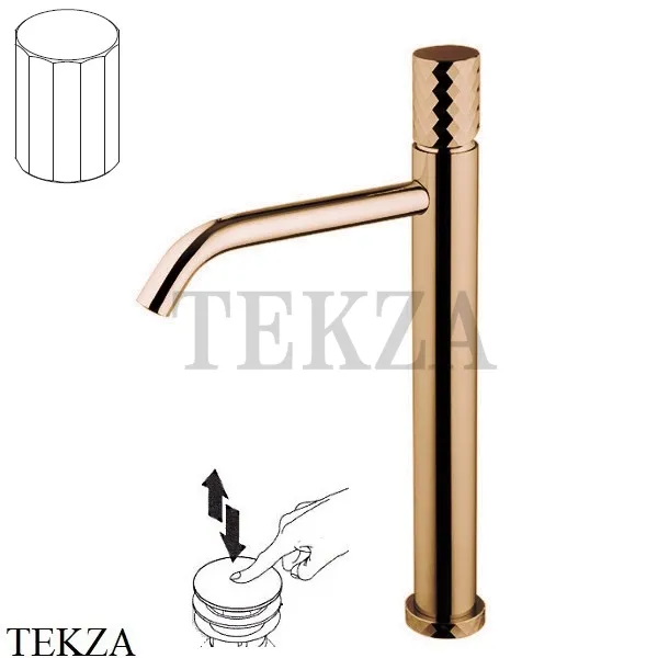FIMA Carlo Frattini Spillo TECH V Смеситель для раковины, с донным клапаном F3031T/HXSVZL, Amber Bronza