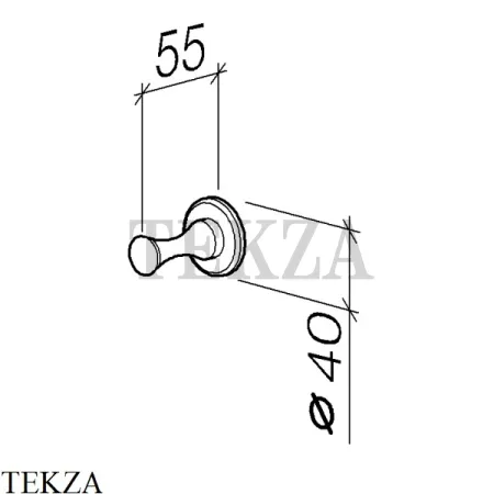 Dornbracht Madison Крючок для полотенец 83251970-00, хром глянец