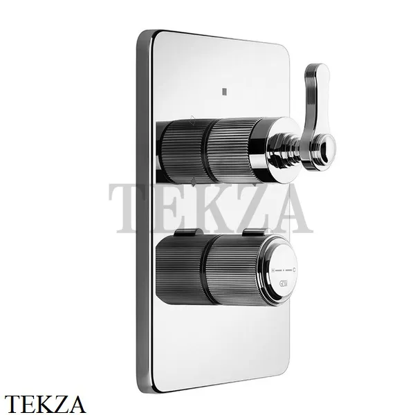 Gessi VENTI20 Термостат для душа, 2 поток, внешняя часть 65135-031, хром глянец