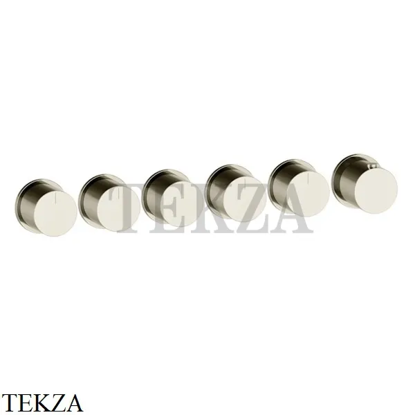 Gessi Habito Bath-shower Термостат на 5 потоков, внешняя часть 63440-720, Nickel PVD