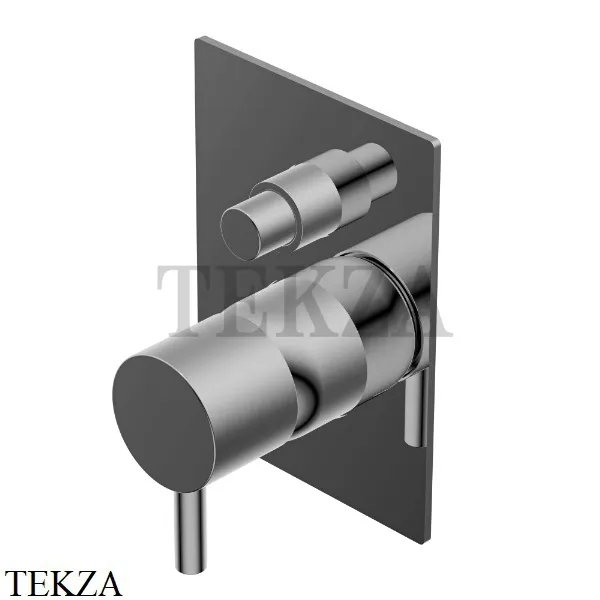 Ritmonio Diametro35 S Смеситель для душа, 2 потока, внешняя часть PR52GC101 F31, Frosted Black Chrome