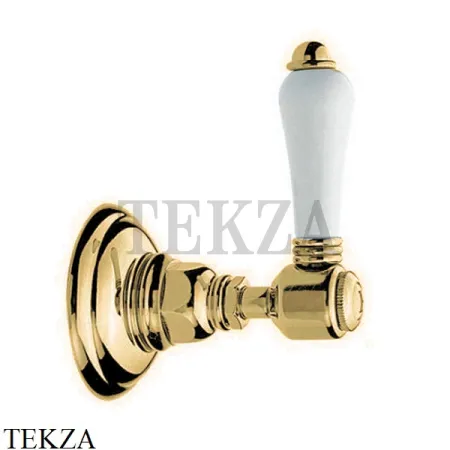 Nicolazzi Monocomando Запорный вентиль P.M.Blanc, внешняя часть 4912OS78, Brushed brass