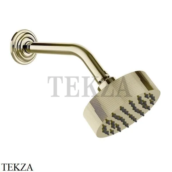 Gessi VENTI20 Верхний душ 118 с настенным креплением 65156-710, Brass PVD
