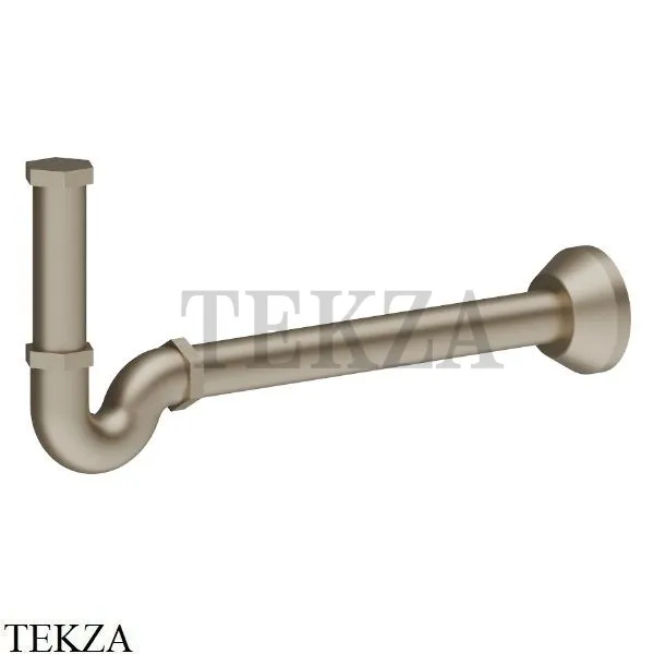 Newform Сифон для раковины трубчатый, 212.M0.071, Gold Satin
