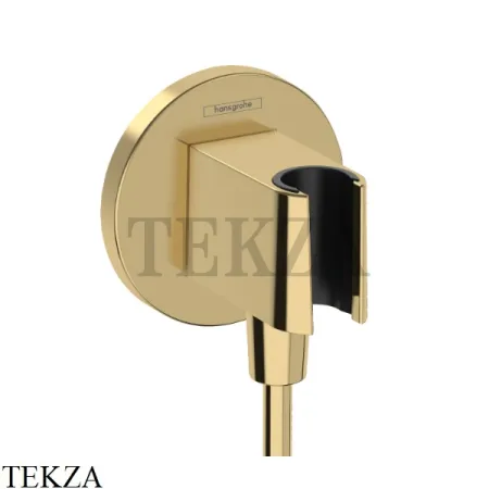 Hansgrohe FixFit S Шланговое подсоединение с держателем 26888990, золото глянец