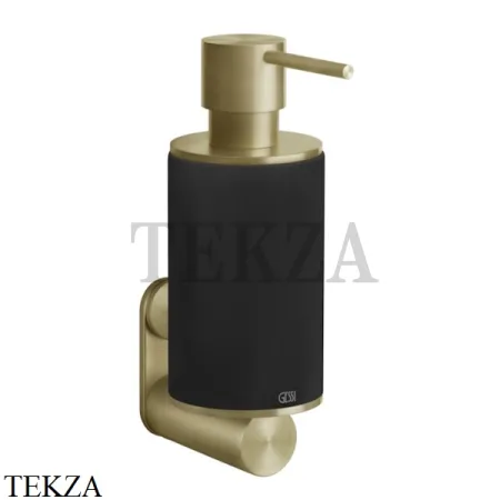 Gessi 316 ACCESSORIES Дозатор для жидкого мыла или лосьона, композит черный 54714-727, Brushed Brass