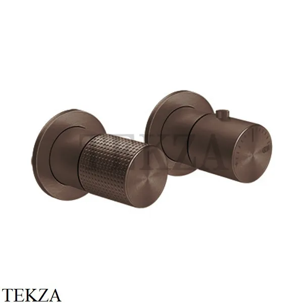 Gessi Habito CESELLO Термостат для душа на 1 поток, внешняя часть 70432-845, Dark Bronze