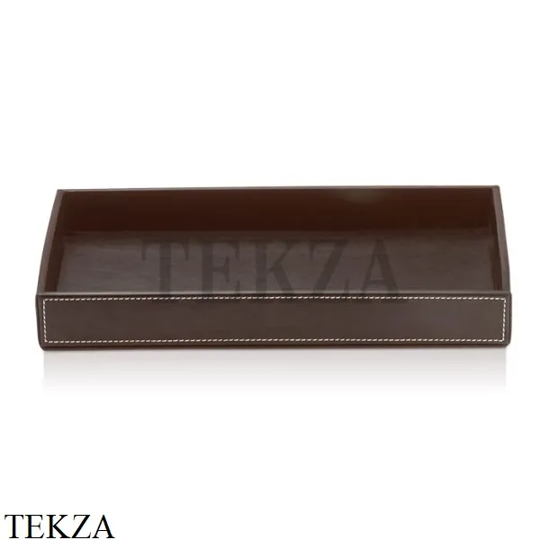 Decor Walther BROWNIE TAB L Бокс для ванных принадлежностей 0930190, коричневый, эко-кожа