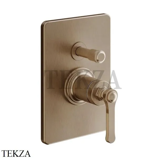 Gessi VENTI20 Смеситель для душа, 2 поток, внешняя часть 65079-708, Copper Brushed