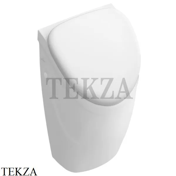 Villeroy & Boch O.NOVO Писсуар скрытый подвод воды, с крышкой 75570101, белый глянец