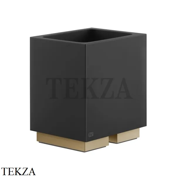 Gessi Rettangolo Стакан настольный, композит черный 20832-726, Warm Bronze Br.