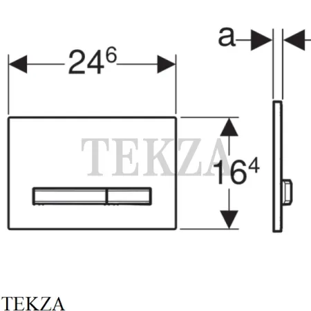 Geberit Sigma50 Клавиша смыва, под заполнение материалом заказчика 115.788.00.2