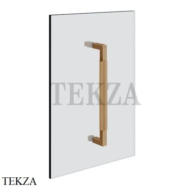 Gessi Shower G Rigato Ручка-держатель на стекло 30 см 67523-726, Warm Bronze Br. PVD