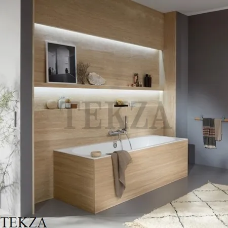 Villeroy & Boch Oberon 2.0 Ванна встраиваемая 180x80 слив перелив UBQ180OBR2DV-01, Quaryl, белый глянец