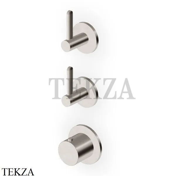 Zucchetti Isy22 Термостат для душа, 2 потока, внушняя часть ZIS3802.C3, brushed nickel