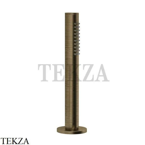 Gessi Душевой комплект на борт ванны, шланг, держатель 63327-713, Antique Brass