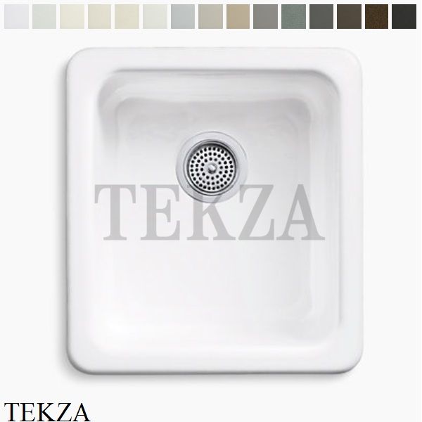 Kohler Iron Tones Мойка для кухни встраиваемая снизу или сверху, без ...